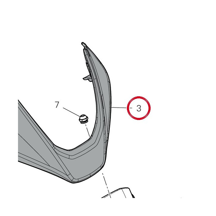 Capot avant 48110431AA — réf. 48110431AA | Ducati Store