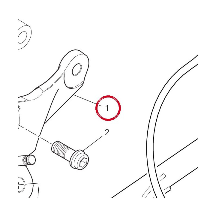 Support béquille lateral — réf. 55621241AA | Ducati Store