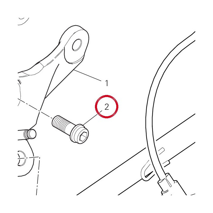 Vis tceif M10X25 77110431A — réf. 77110431A | Ducati Store