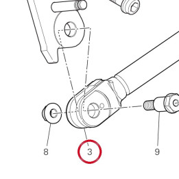 Béquille laterale — réf. 55611151BA | Ducati Store