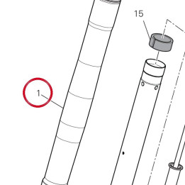 Fourche complète droit — réf. 34421261A | Ducati Store