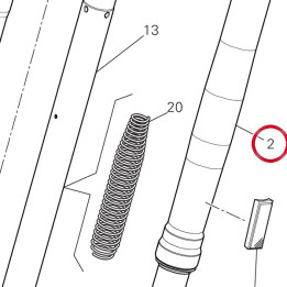 Fourche complète gauche — réf. 34521183A | Ducati Store