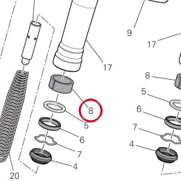 Douille inférieure 34913571A — réf. 34913571A | Ducati Store