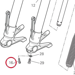 Vis tceir M6X25 77310021A — réf. 77310021A | Ducati Store