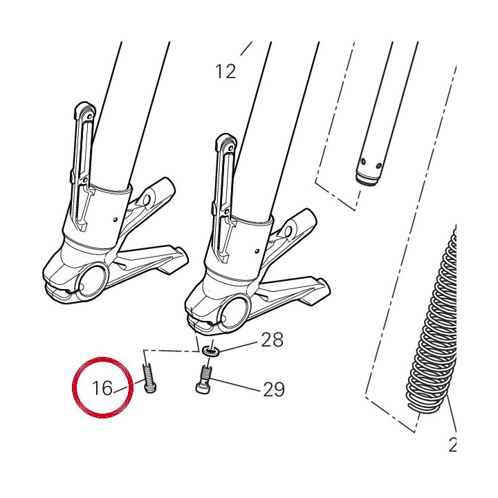 Vis tceir M6X25 77310021A — réf. 77310021A | Ducati Store