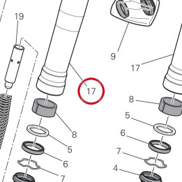 Tube porteur 34914991A — réf. 34914991A | Ducati Store