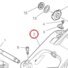 Bras oscillant arrière — réf. 37012493AA | Ducati Store