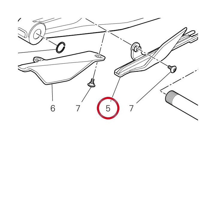 Patin chaîne supérieure — réf. 44712412A | Ducati Store