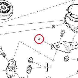 Support réservoir huile — réf. 8291B911BA | Ducati Store