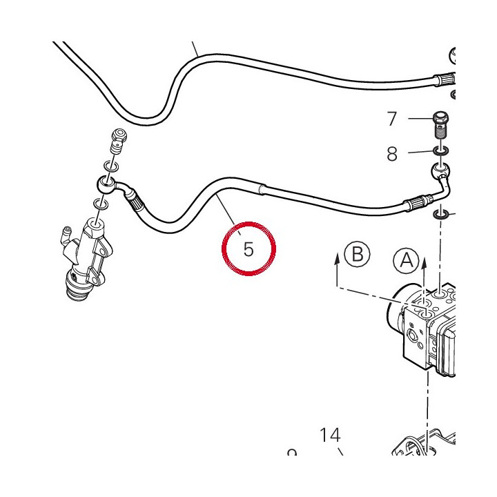 Durite maître cylindre — réf. 61911682C | Ducati Store