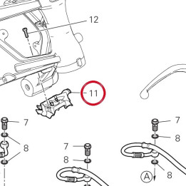 Support tuyaux Abs 8291N531A — réf. 8291N531A | Ducati Store