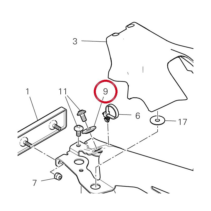 Entretoise 71616161A — réf. 71616161A | Ducati Store