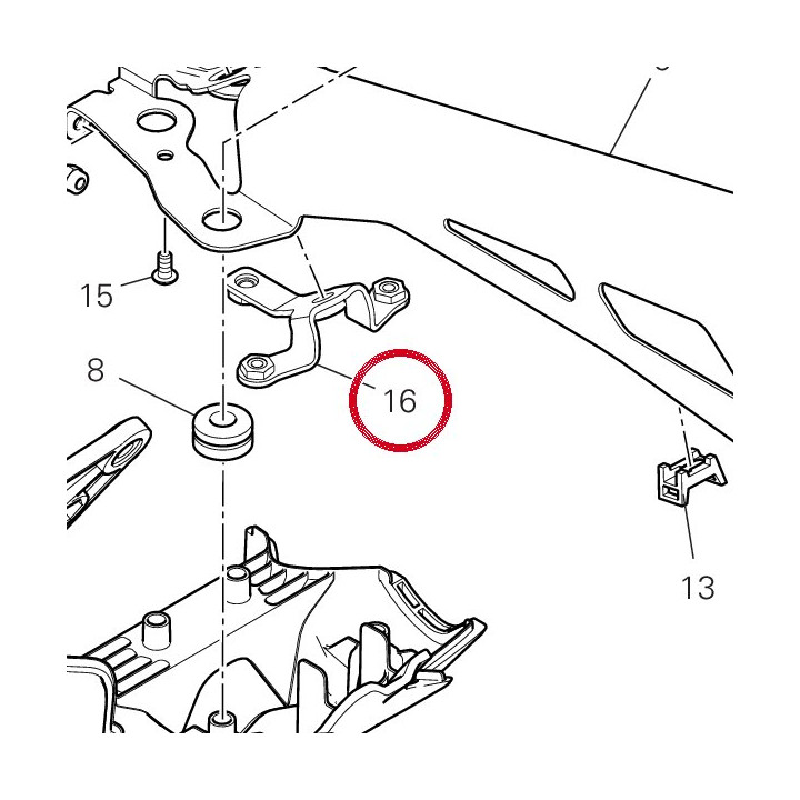 Equerre 8301L671AA — réf. 8301L671AA | Ducati Store