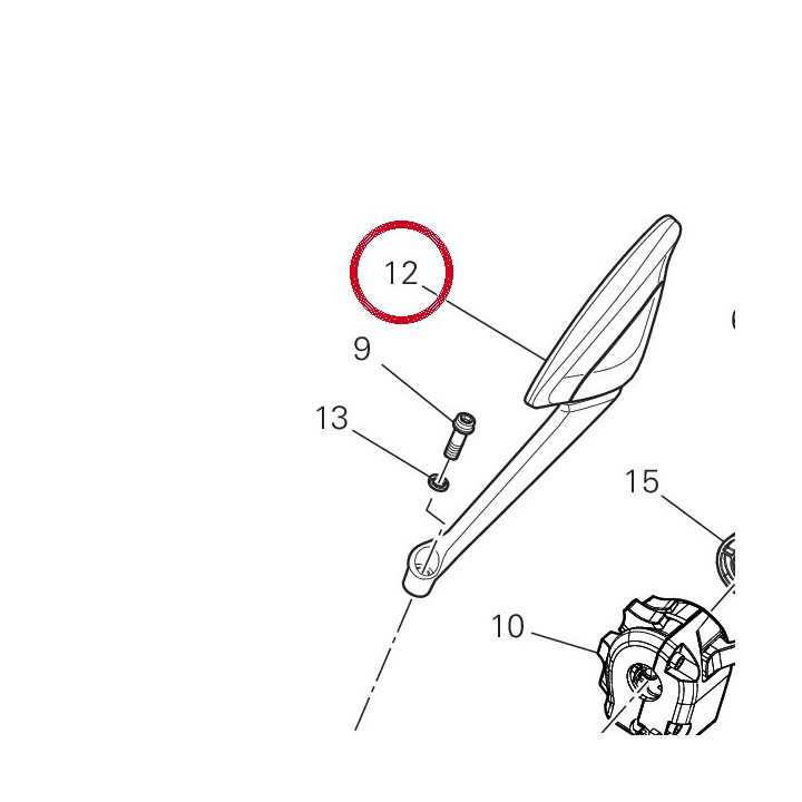 Rétroviseur gauche 52310551A — réf. 52310551A | Ducati Store
