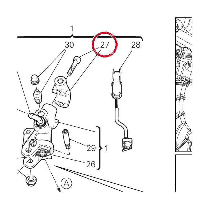 Cavalier pompe frein — réf. 62641111A | Ducati Store