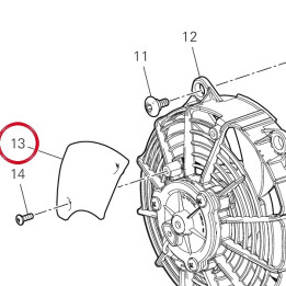 Déflecteur gauche 48412751A — réf. 48412751A | Ducati Store
