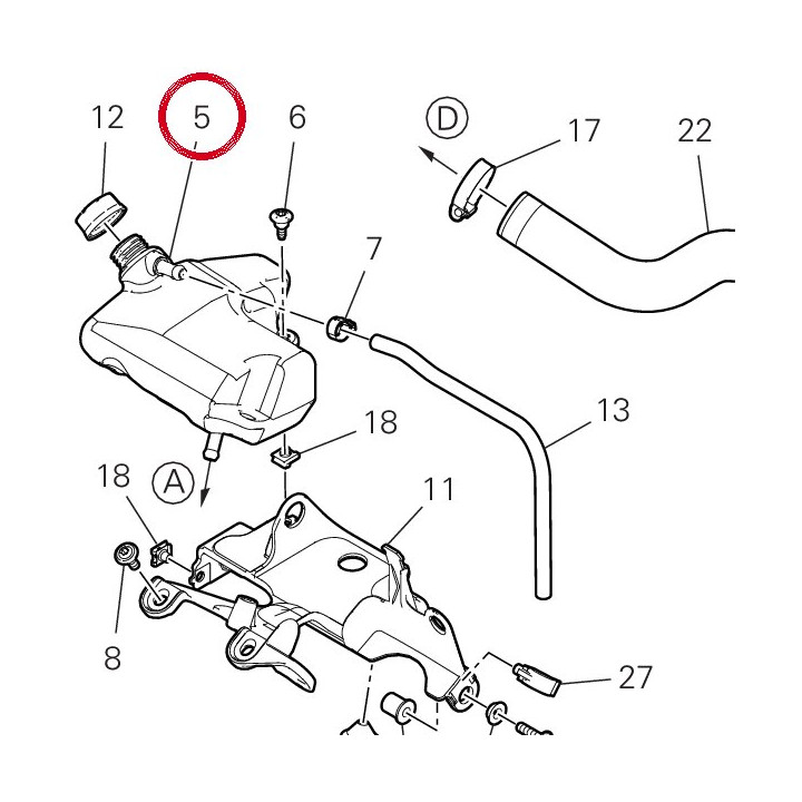 Vase expansion 58511332A — réf. 58511332A | Ducati Store
