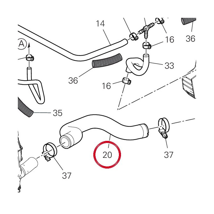 Manchon Pompe/Radiateur — réf. 80018321B | Ducati Store