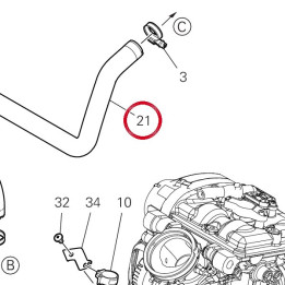 Manchon Thermostat/T╥te — réf. 80018312A | Ducati Store