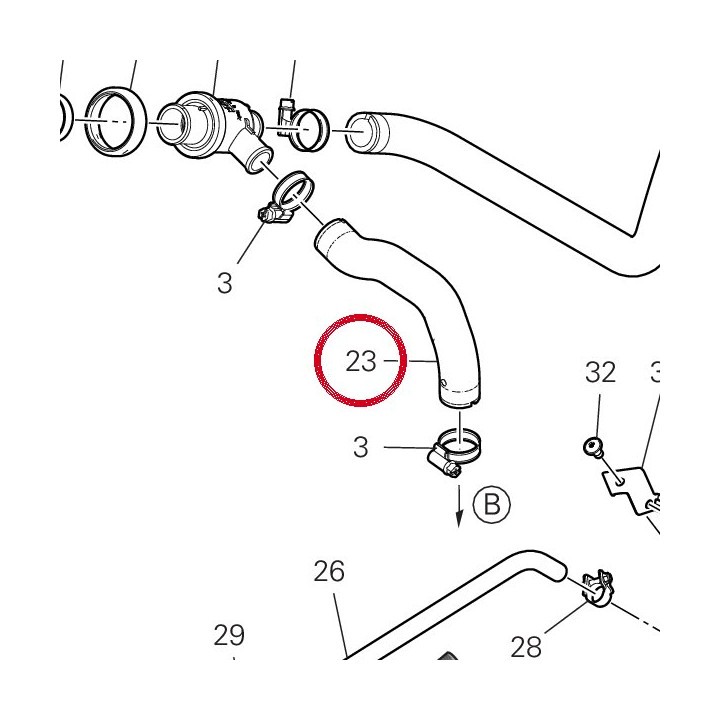 Manchon Thermostat/Tete — réf. 80018331B | Ducati Store