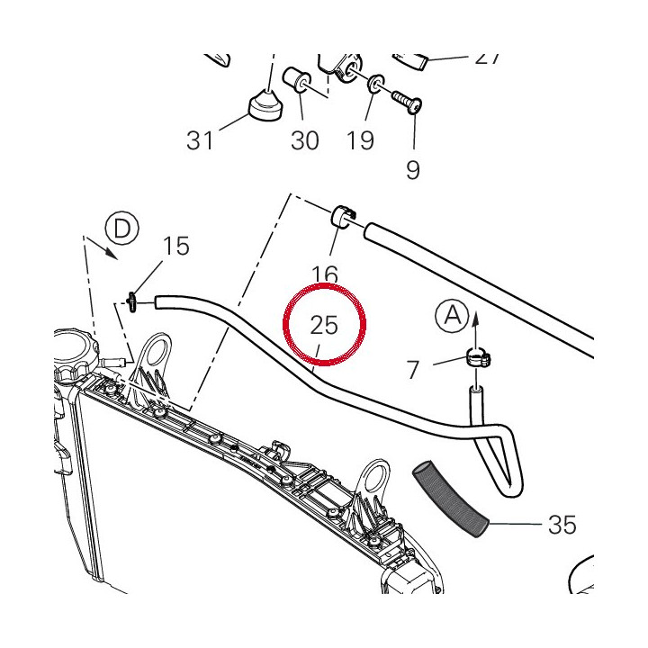 Tube D'Event 93410471A — réf. 93410471A | Ducati Store