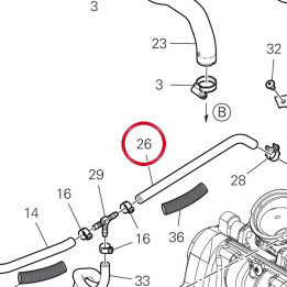 Tube D'Event culasse — réf. 93511791A | Ducati Store