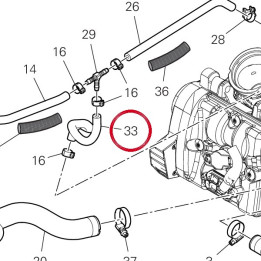 Tube D'Event culasse — réf. 80018341A | Ducati Store