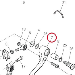 Levier de commande — réf. 45623511AA | Ducati Store