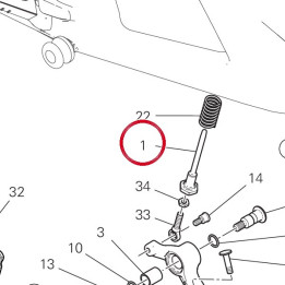 Asta rinvio freno — réf. 11713781AA | Ducati Store