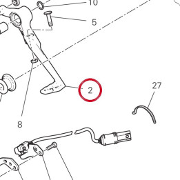 Ensemble levier frein — réf. 45721162AA | Ducati Store