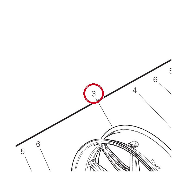 Jante roue av. rouge — réf. 50122551AB | Ducati Store