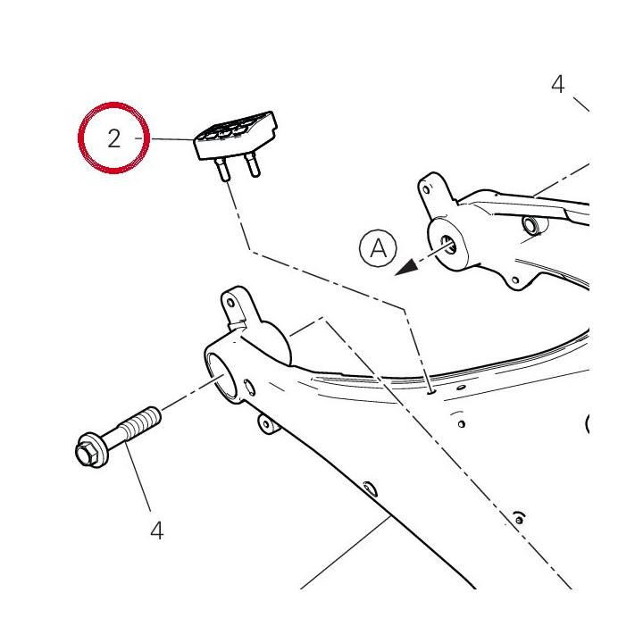 Tampon droit 86613271B — réf. 86613271B | Ducati Store