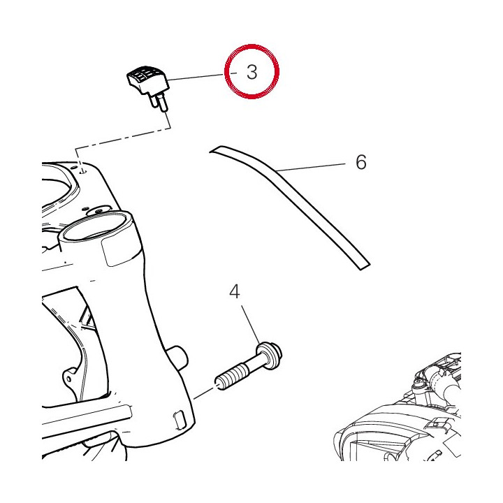 Tampon gauche 86613261B — réf. 86613261B | Ducati Store