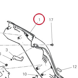 Cadre arrière gauche — réf. 46910422B | Ducati Store