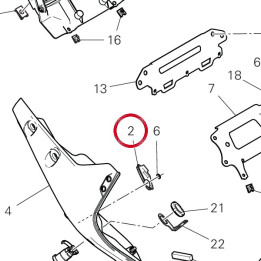 Filet arrière droite — réf. 4601L071B | Ducati Store