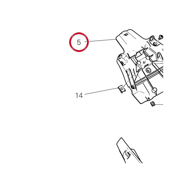 Traverse arrière 46910443A — réf. 46910443A | Ducati Store