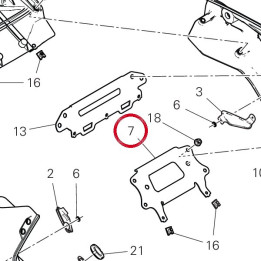 Traverse centrale — réf. 8301I971AA | Ducati Store