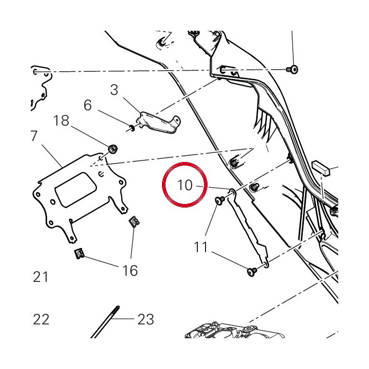 Equerre 8301L341AA — réf. 8301L341AA | Ducati Store