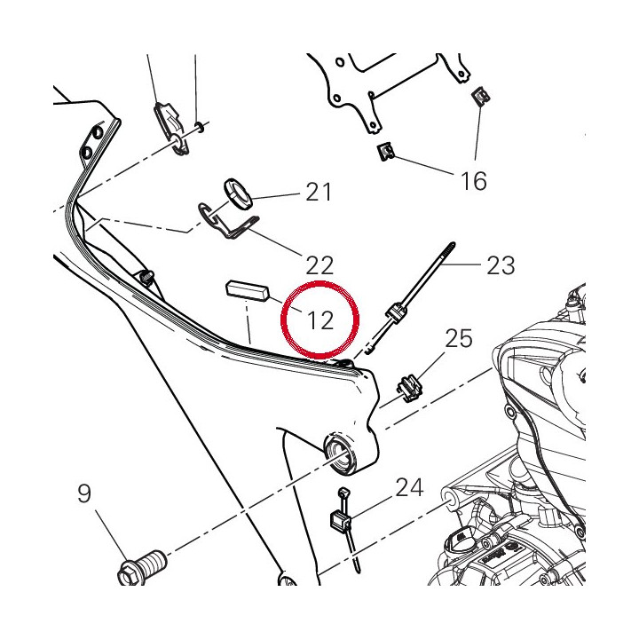 Tampon autocollant 86613301B — réf. 86613301B | Ducati Store