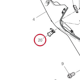 Serrure selle 59820572A — réf. 59820572A | Ducati Store