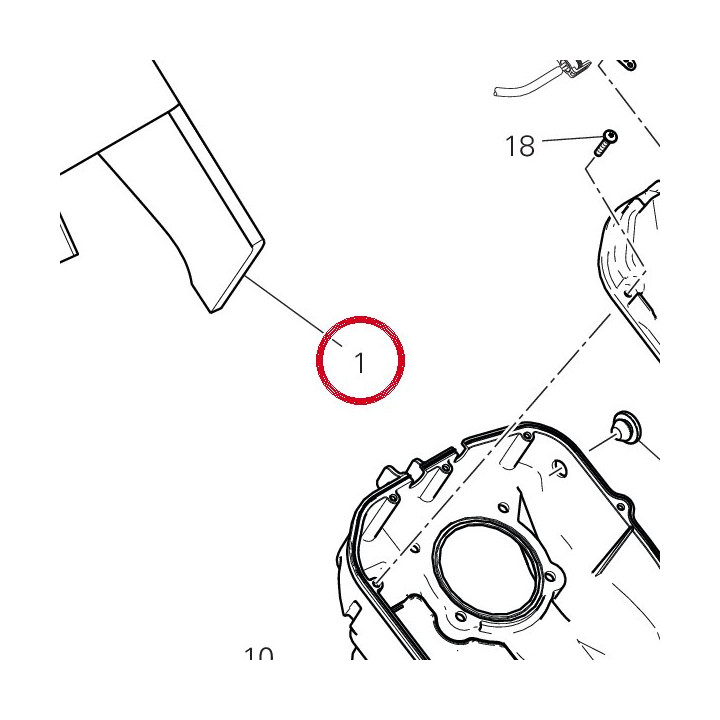 Calotte insonorisante — réf. 48612711B | Ducati Store