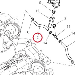 Tuyau 59014131A — réf. 59014131A | Ducati Store