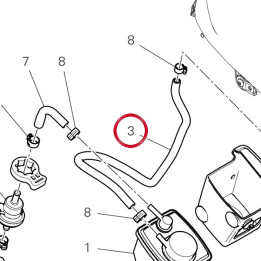 Tuyau 93511941A — réf. 93510881A | Ducati Store