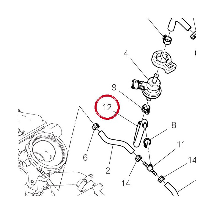Tuyau 93511051A — réf. 93511051A | Ducati Store