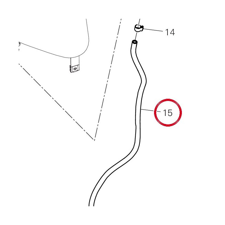 Tuyau drainage 59017821A — réf. 59017821A | Ducati Store