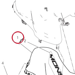 Assieme coperchio droit — réf. 480PC262AA | Ducati Store