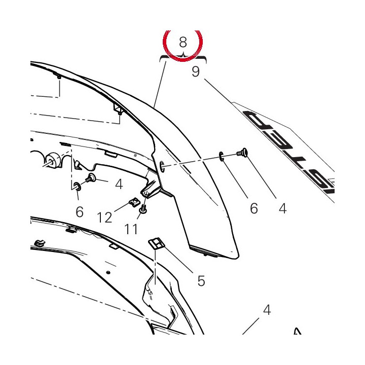 Assieme coperchio gauche — réf. 480PC252AC | Ducati Store