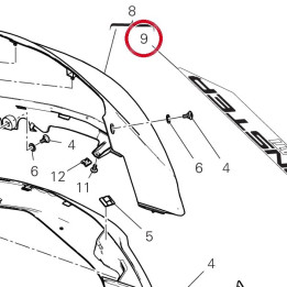 Decalcomanie gauche — réf. 4381E431AC | Ducati Store