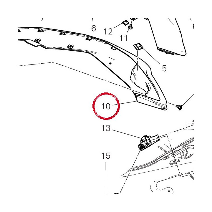 Bande réservoir gauche — réf. 4801C273A | Ducati Store