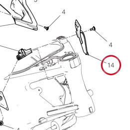 Casquette gauche 87211691A — réf. 87211691A | Ducati Store